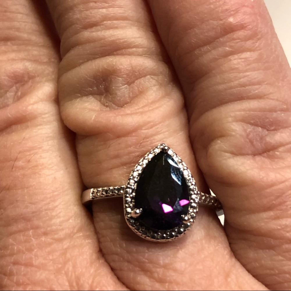 Sterling silver Amethyst ring-Luxe by bijou sterling silver amethyst ring SZ 7